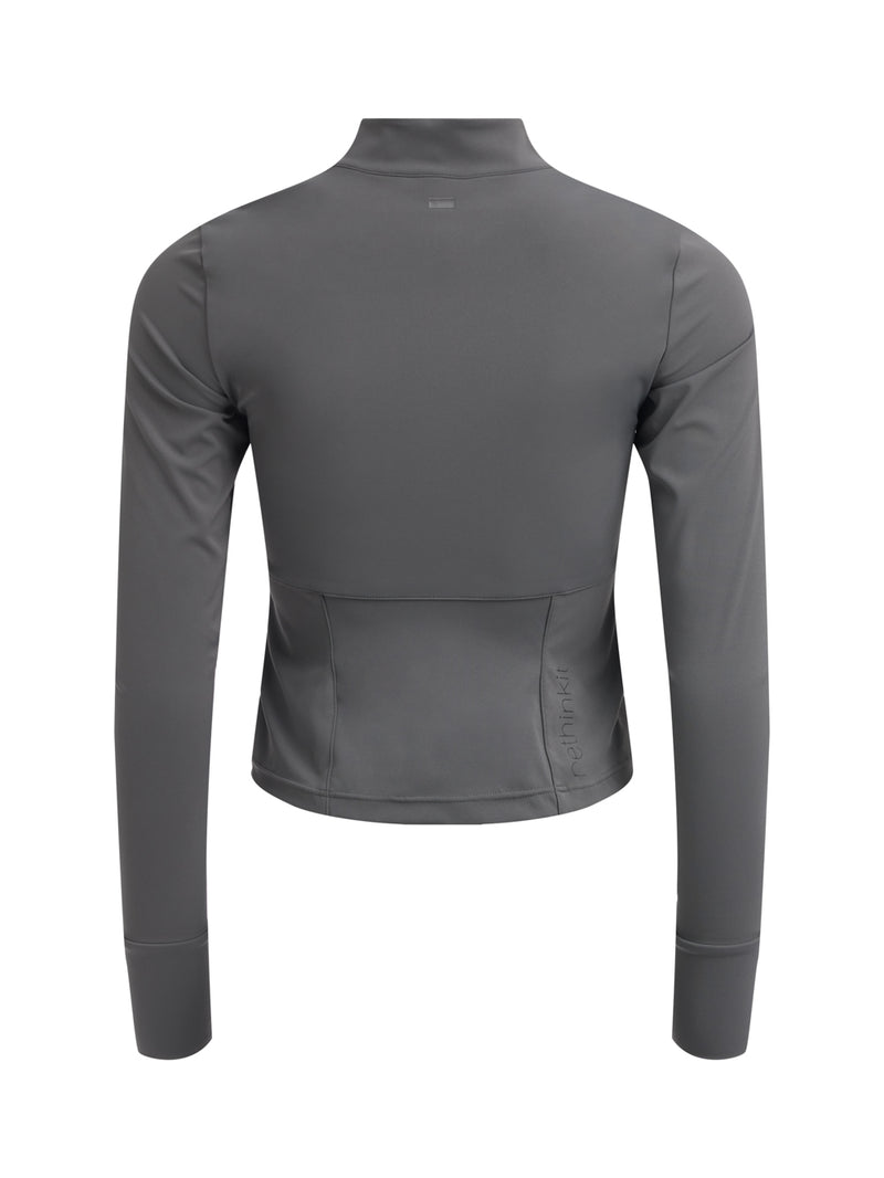 Rethinkit Half zip shirt Top 0087 charcoal grey