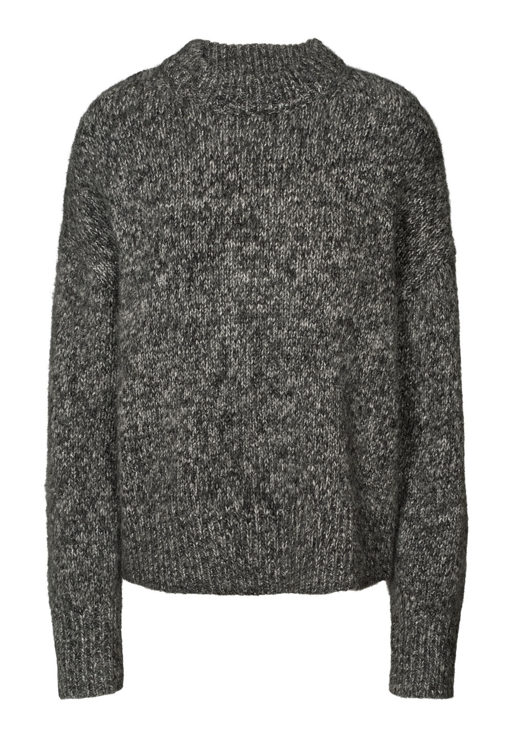 Rethinkit Knit Round Neck Slope Pullover 9541 charcoal melange