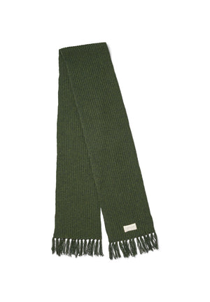 Rethinkit Knitted Scarf Fringes Chamonix Accessory 9540 green Melange