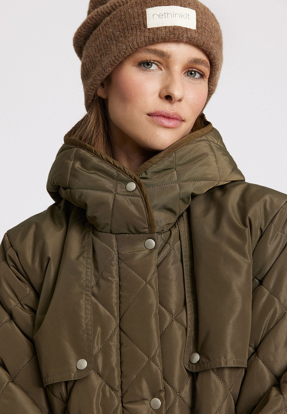 Rethinkit Uld Beanie Snug Acc 3237 warm melange brown