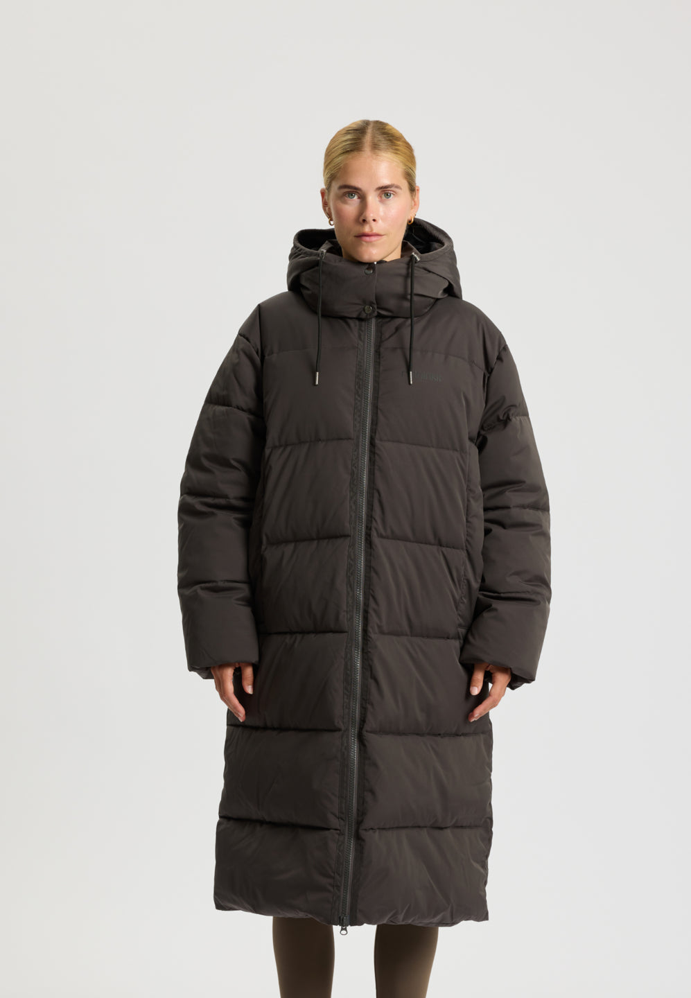 Rethinkit Lang Puffer Jakke Shelter Jackets 0022 almost black