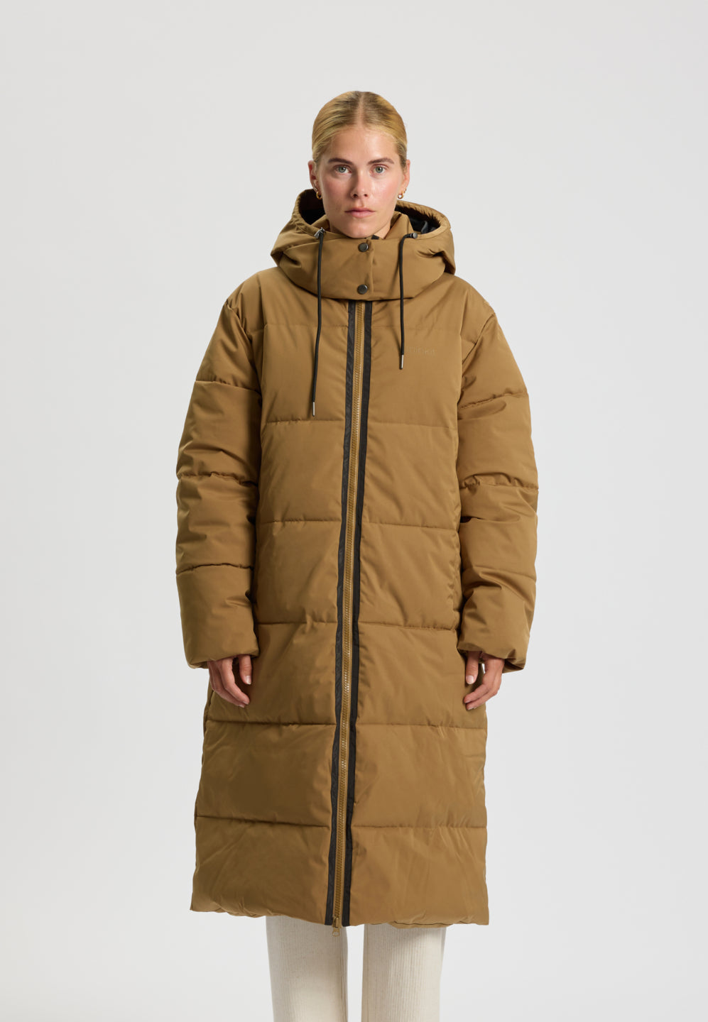 Rethinkit Lang Puffer Jakke Shelter Jackets 4210 golden brown