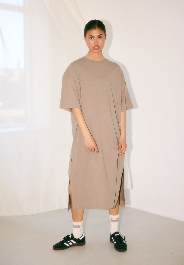 Rethinkit Light Sweat Kjole dress 0075 warm grey