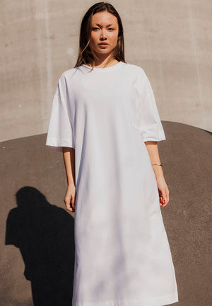 Rethinkit Light Sweat Kjole dress 0364 white