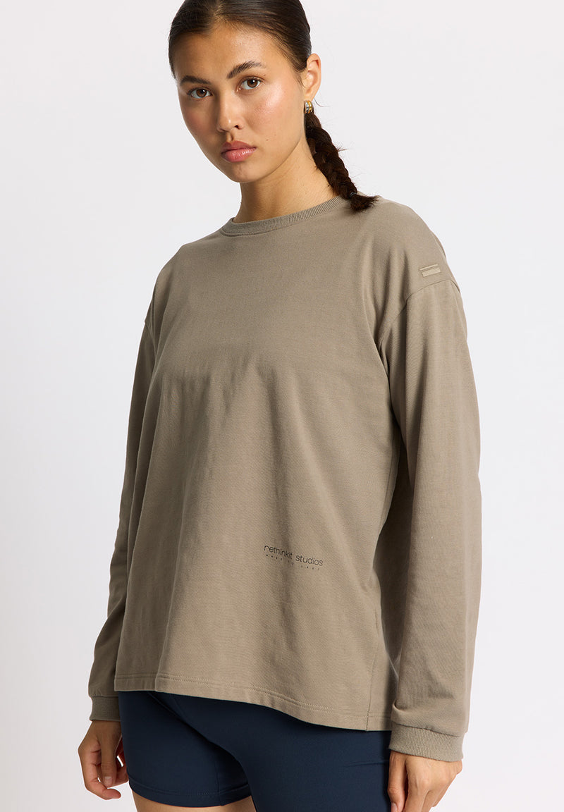 Rethinkit Light Sweat Tee Tee 0075 warm grey