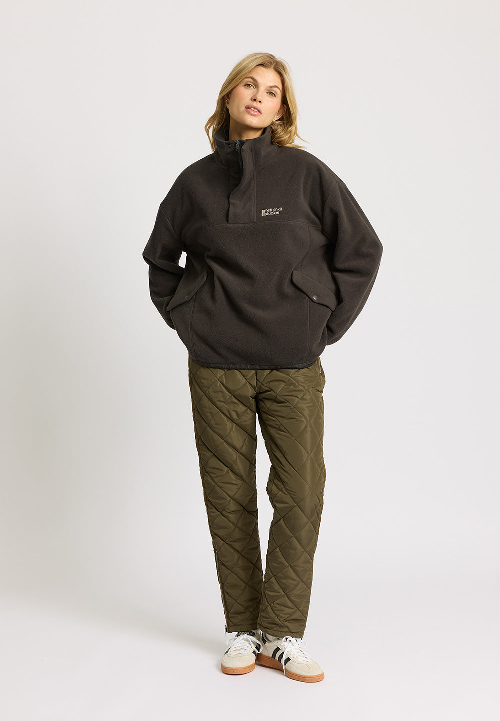 Rethinkit Polar Fleece Uni Campfire Jackets 0022 almost black