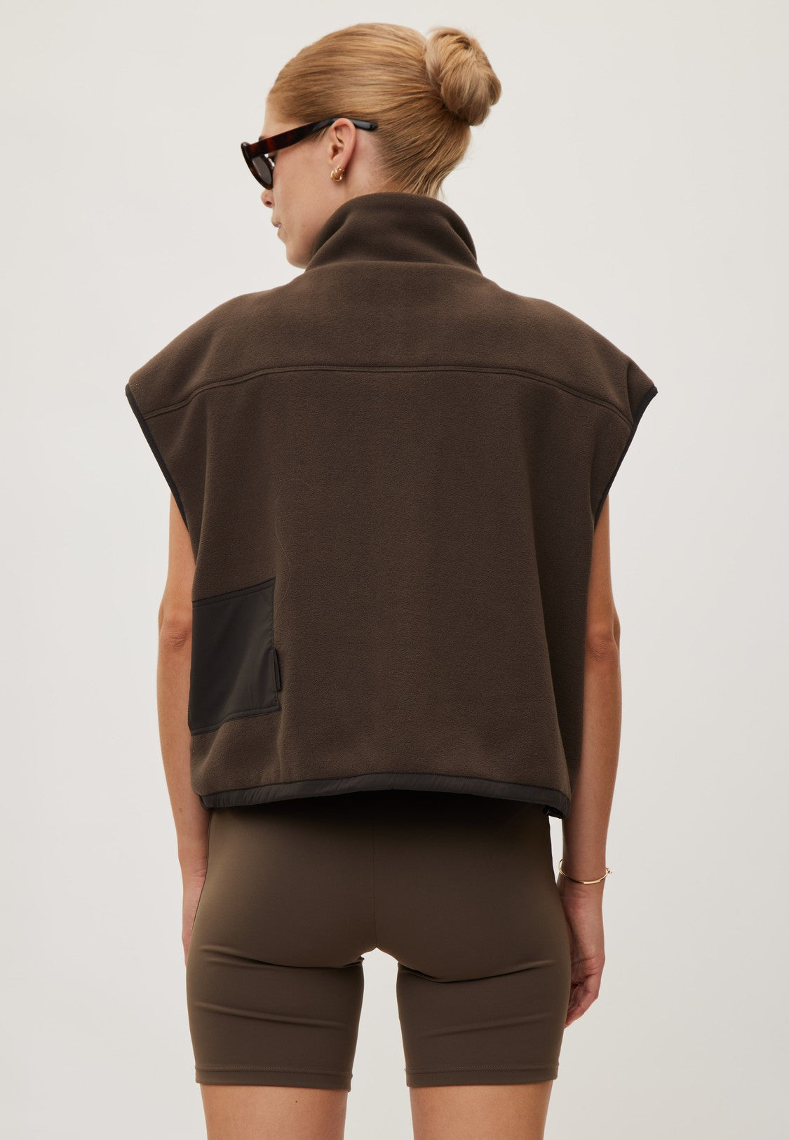 Rethinkit Polar Fleece Vest Campfire Vest 9524 coffee