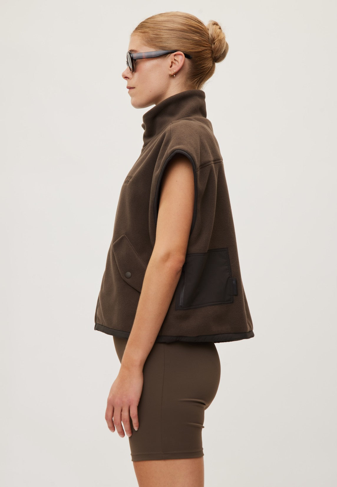 Rethinkit Polar Fleece Vest Campfire Vest 9524 coffee