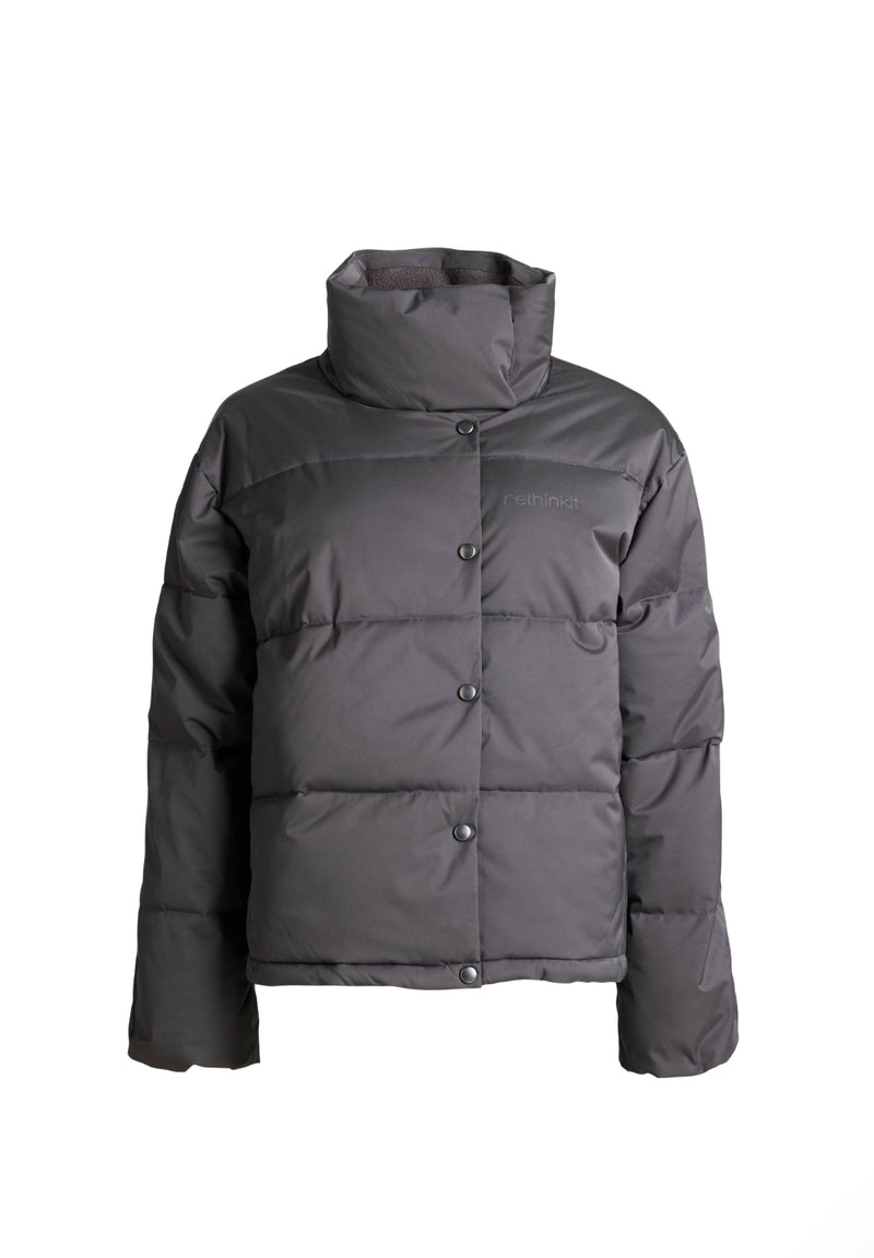 Rethinkit Puffer Boxi Jacket SHELTER Jackets 0022 almost black