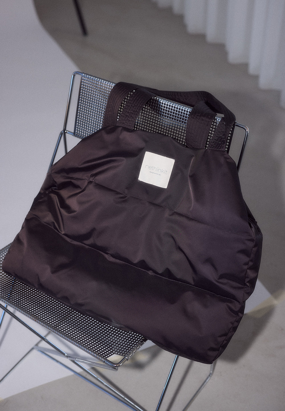 Rethinkit Puffer Shopper Bag Accessory 0022 almost black