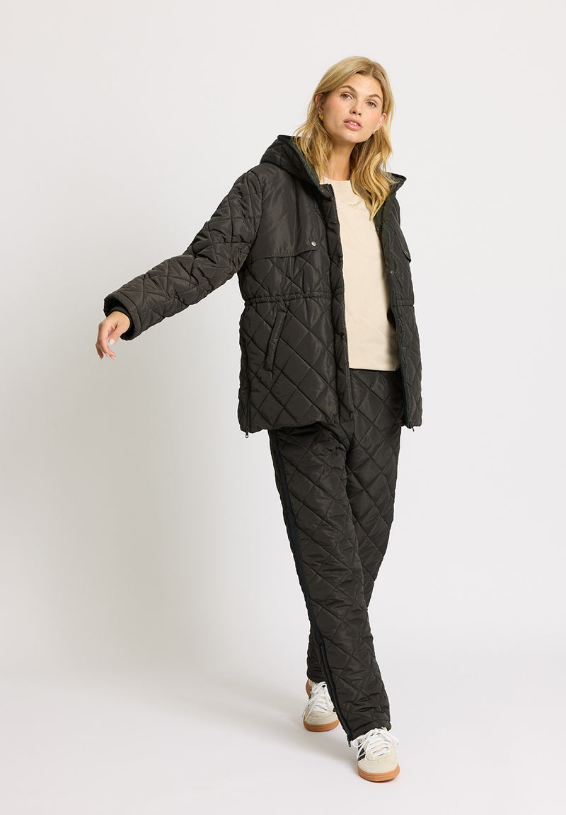 Rethinkit Quilted Jacket COUNTRY Thermo 0022 almost black