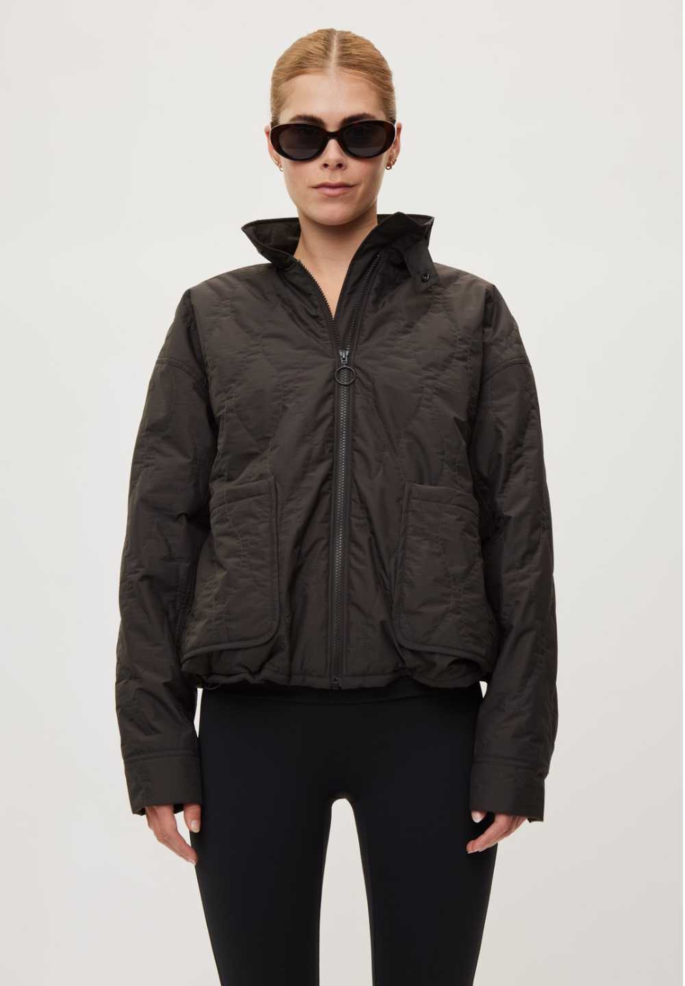 Rethinkit Quilted Jacket Field Jacket 0022 almost black