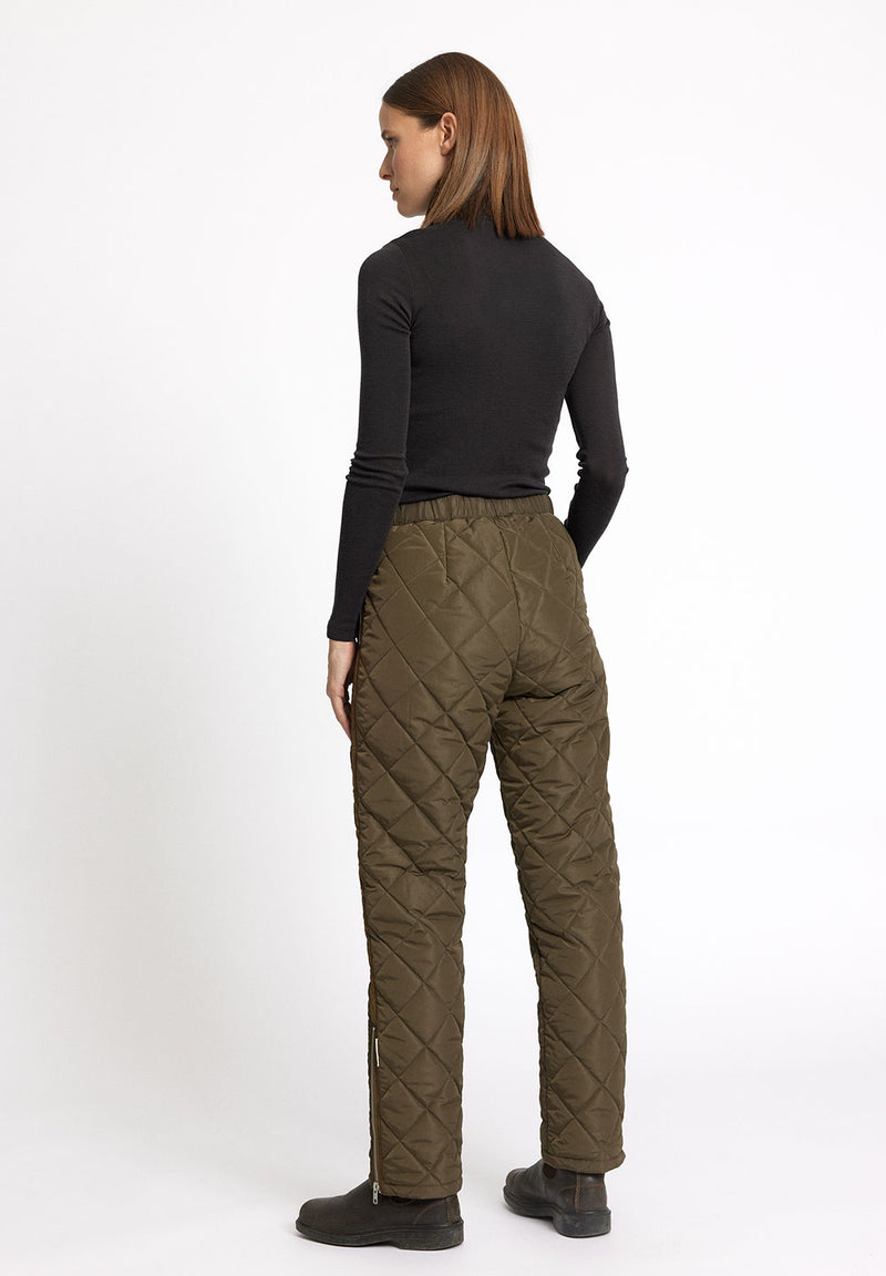 Rethinkit Quilted trousers COUNTRY Thermo 4012 green turtle