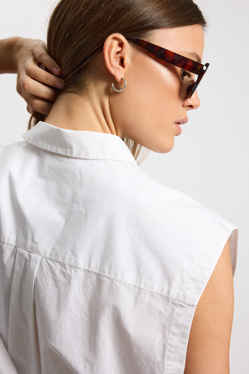 Rethinkit Sleeveless Shirt Worki Shirts and Blouses 0364 white