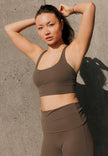 Sports BH Butter Soft Seinna - dark brown