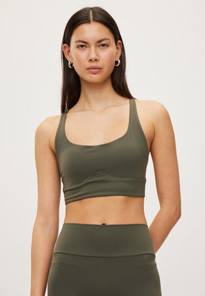 Rethinkit Sports BH Butter Soft Seinna sports bra 9519 charcoal olive