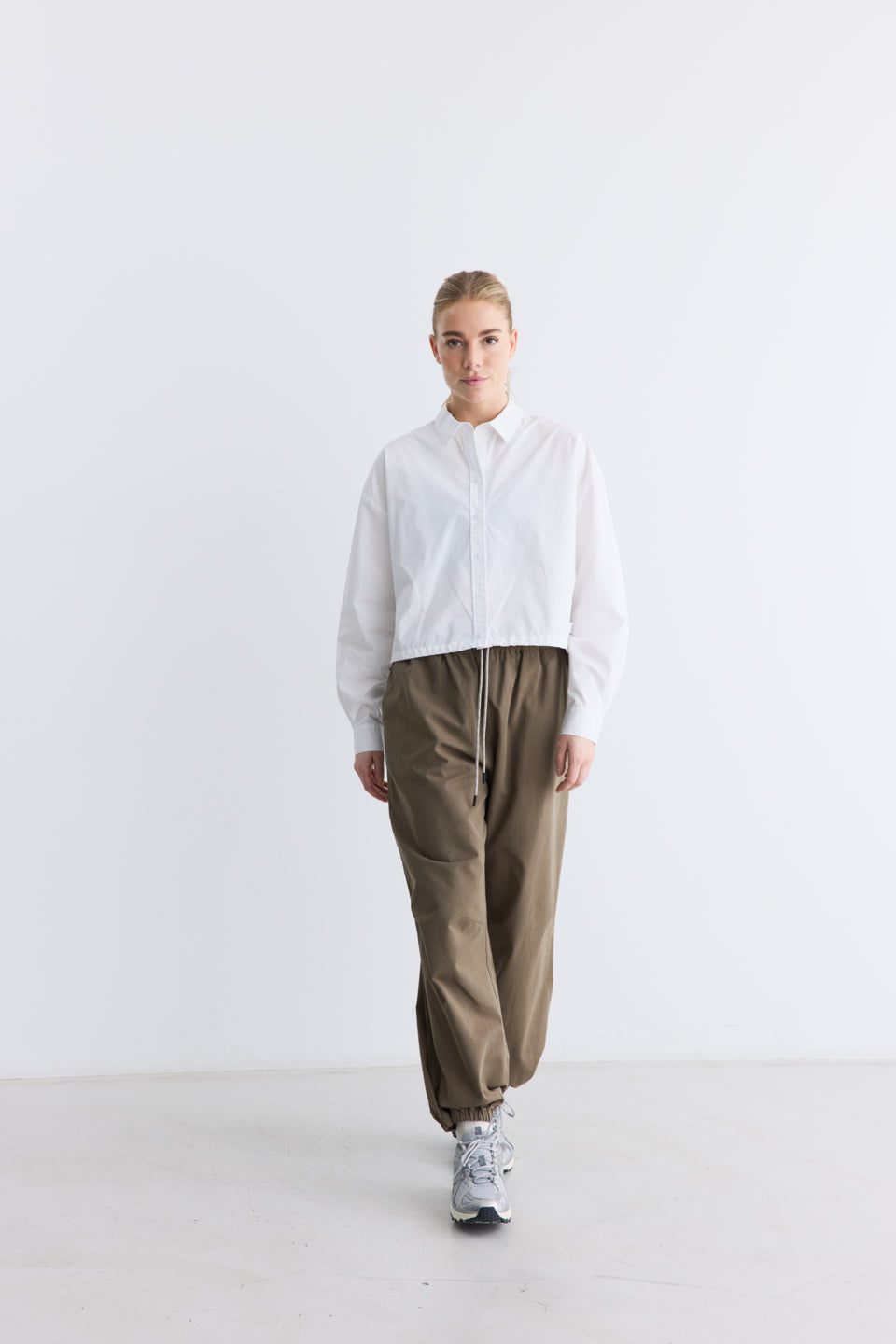 Rethinkit Stribet Skjorte PJ  Shirt 0364 white