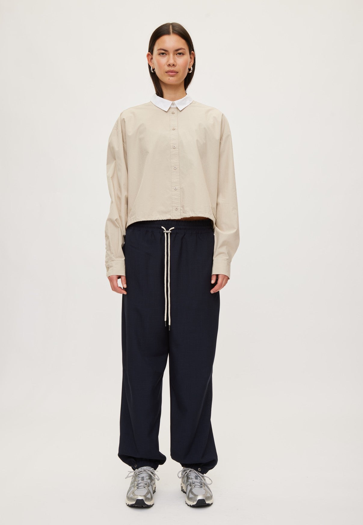 Rethinkit Stribet Skjorte PJ  Shirt 9523 fossil