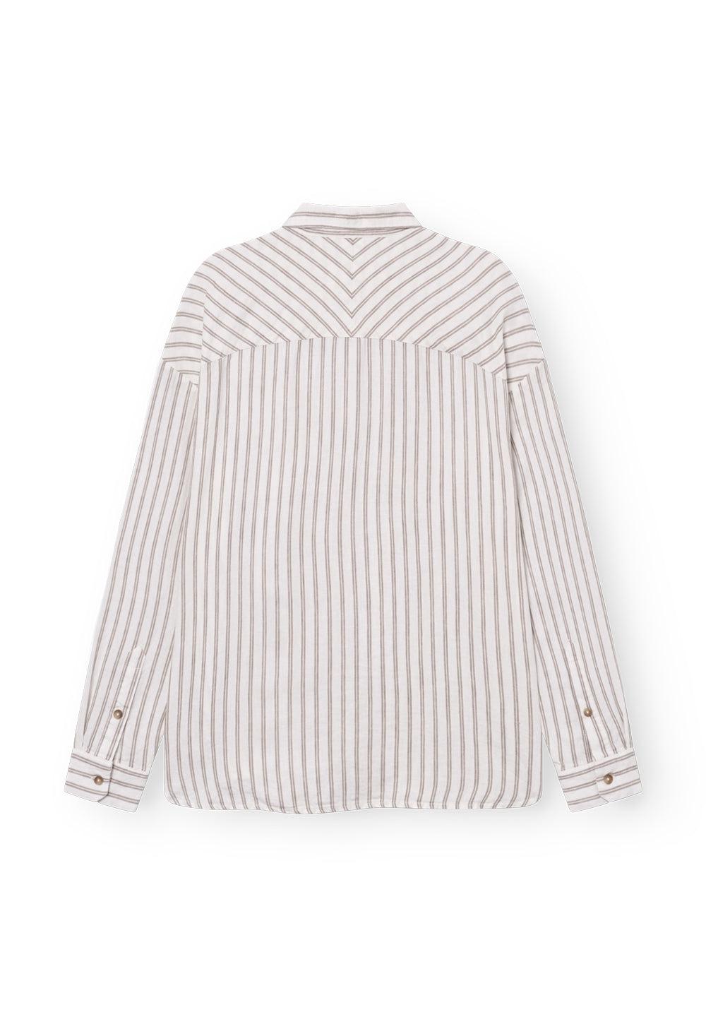 Rethinkit Stribet Skjorte PJ  Shirts and Blouses 0076 warm grey stripe