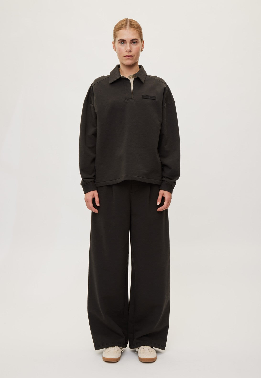 Rethinkit Sweat Shirt Polo One Sweatshirt 0022 almost black