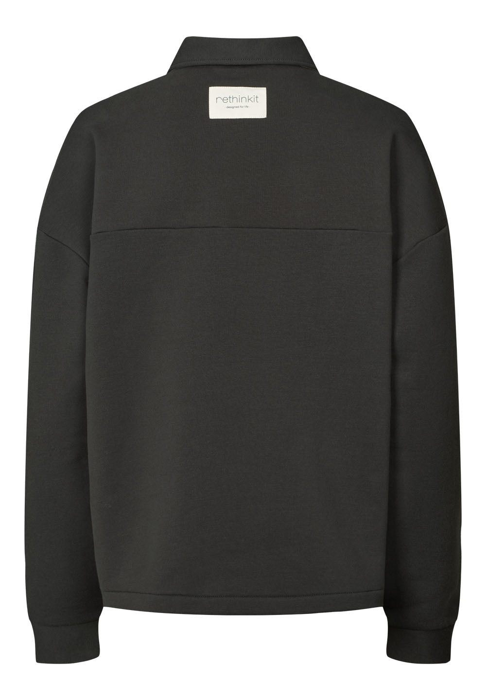 Rethinkit Sweat Shirt Polo One Sweatshirt 0022 almost black