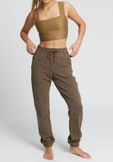 Rethinkit Sweatpants Brushed Ibina Trousers 3003 bark