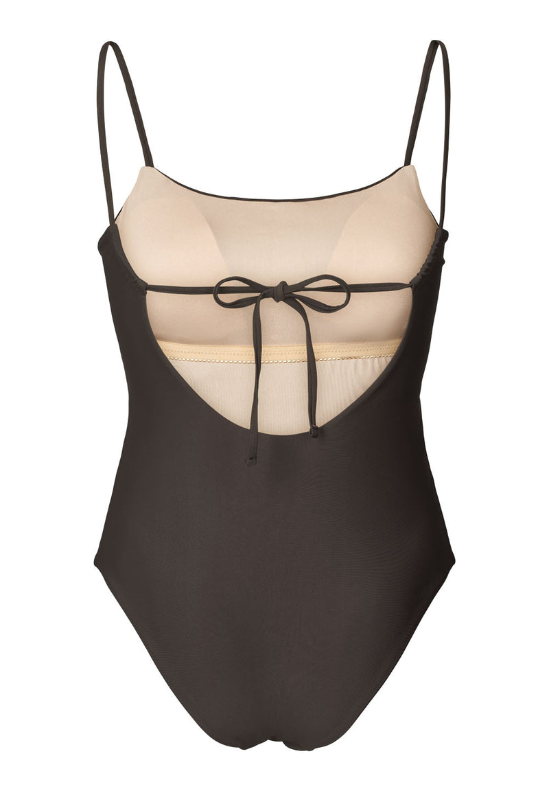 Rethinkit Swimsuit Bandeau BAY Swimwear 0022 almost black