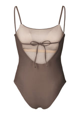 Rethinkit Swimsuit Bandeau BAY Swimwear 3201 walnut