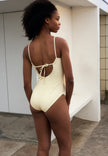 Swimsuit Bandeau BAY - lemon curd