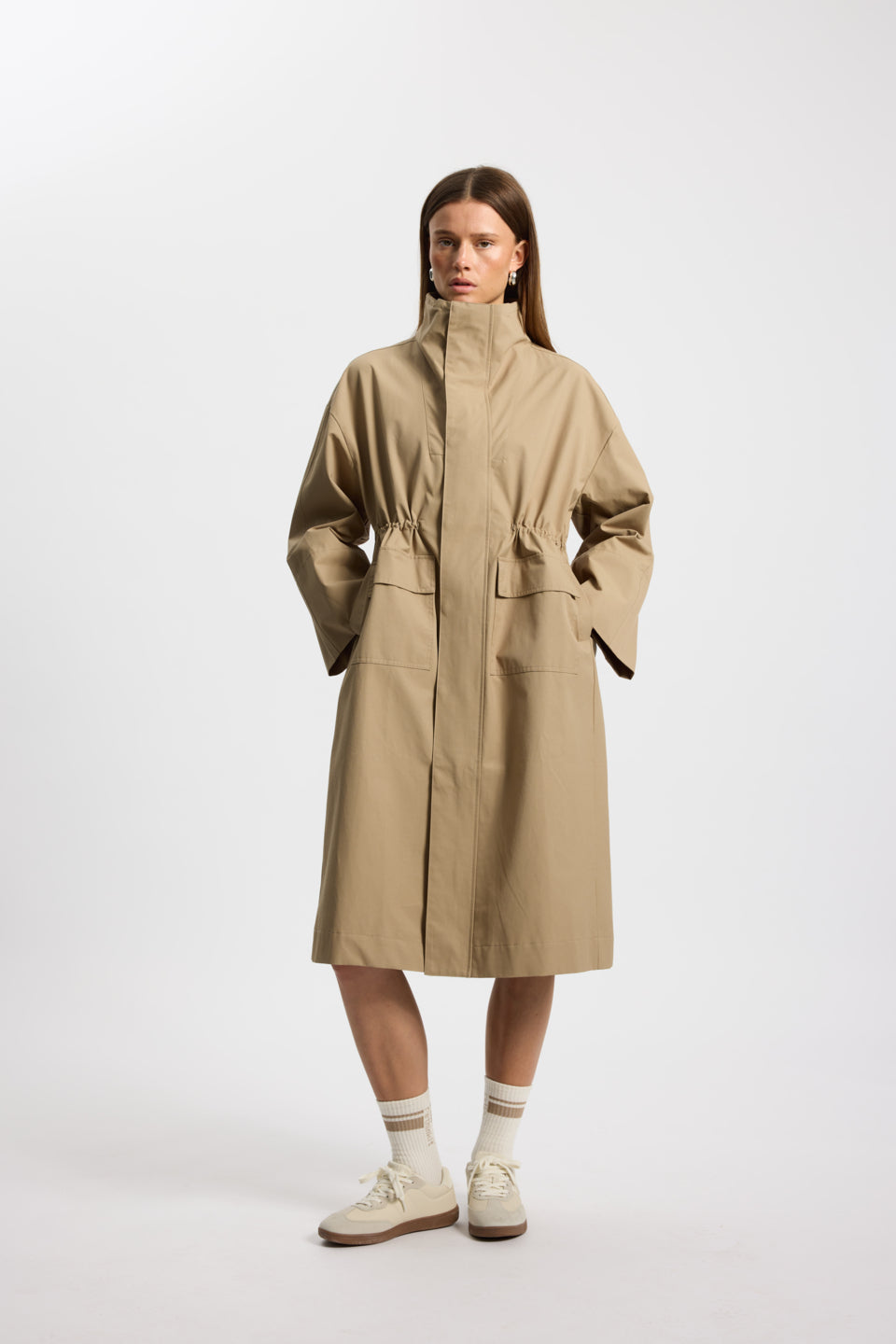 Rethinkit Tech Frakke Cloud coat 3226 beige taupe