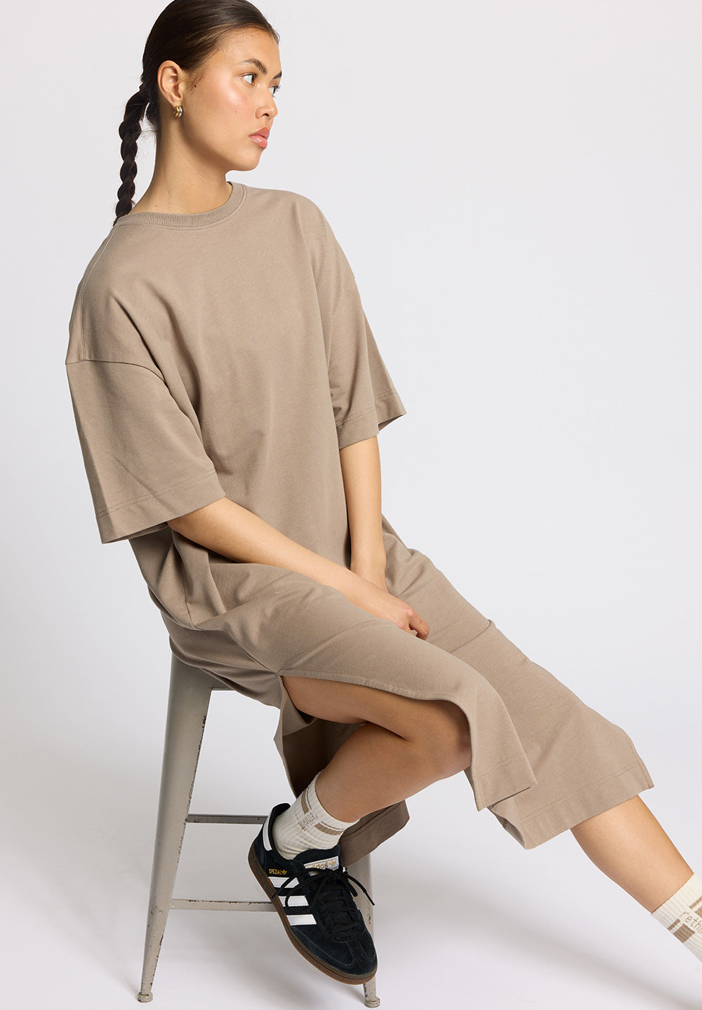 Rethinkit Light Sweat Kjole dress 0075 warm grey