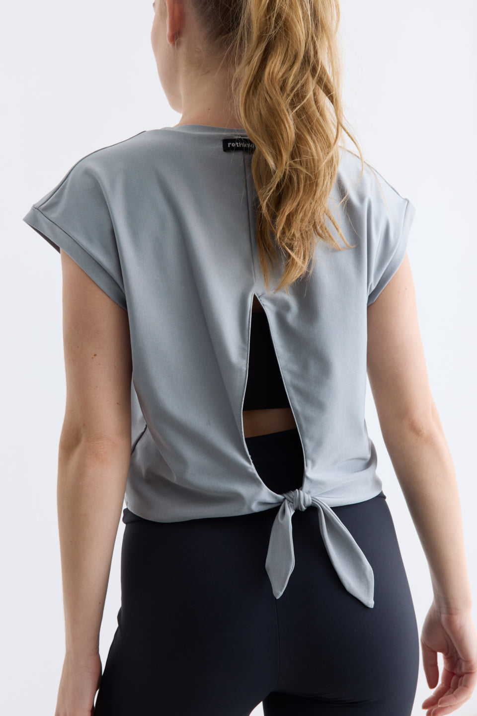 Rethinkit Top Tie Nice  Tee 0119 silver