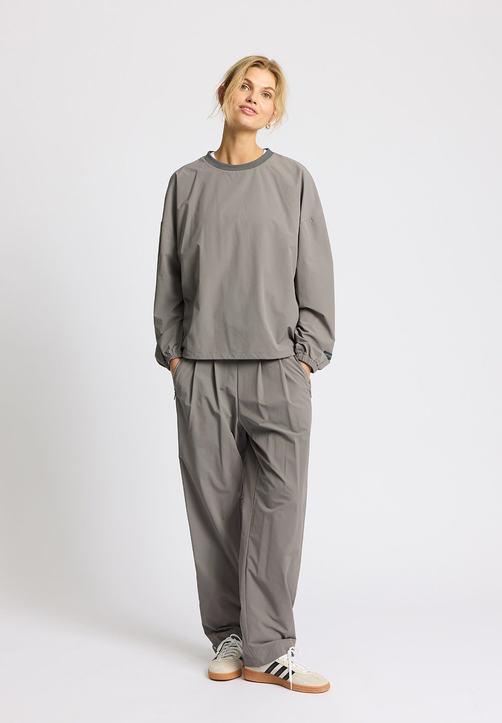 Rethinkit Soft Woven Track Pullover Stroll Pullover 0097 grey thunder