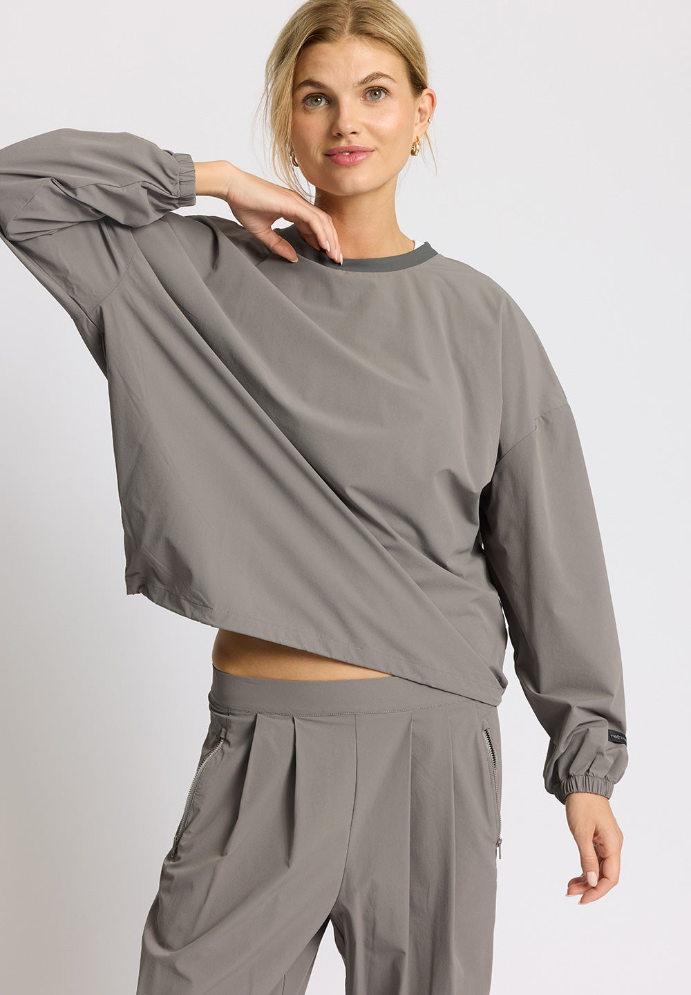 Rethinkit Soft Woven Track Pullover Stroll Pullover 0097 grey thunder