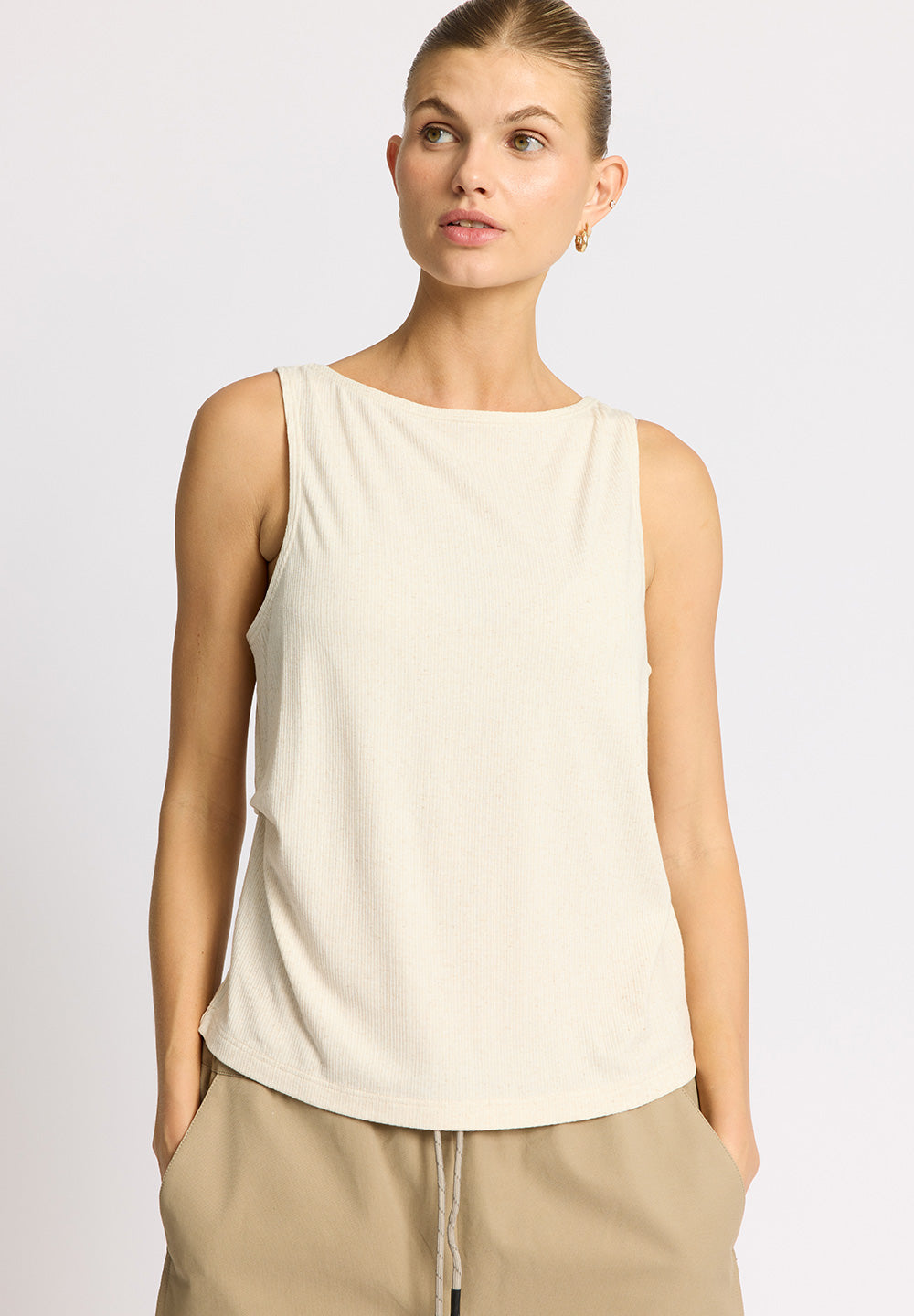 Rethinkit Vendbar Rib Top Merci Top 3227 soft beige melange