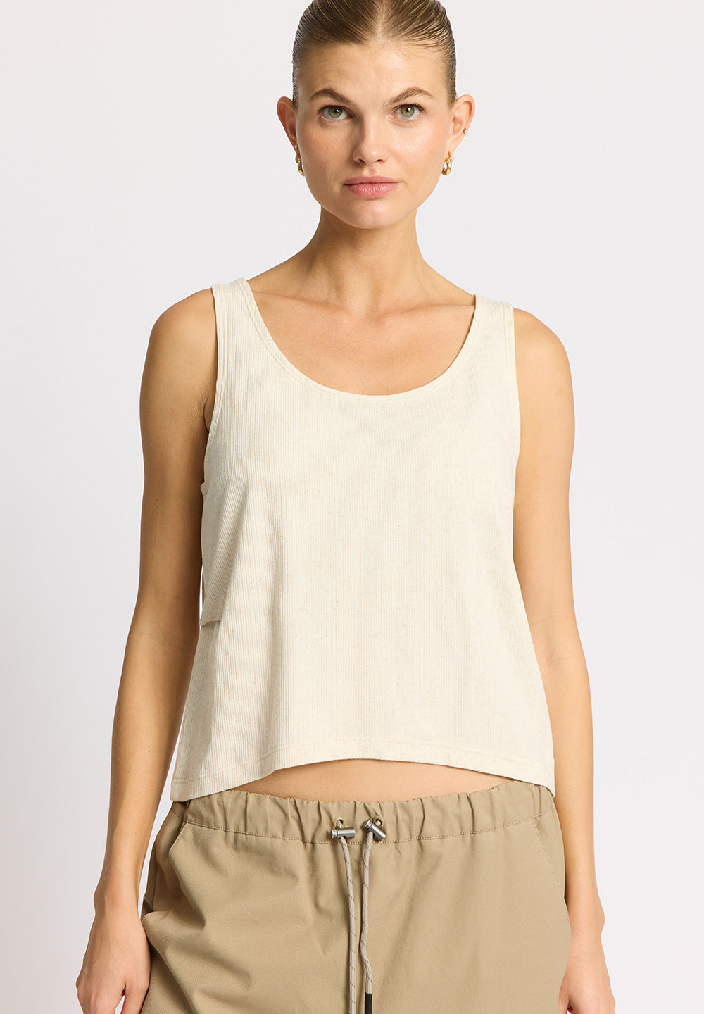 Rethinkit Vendbar Rib Top Merci Top 3227 soft beige melange
