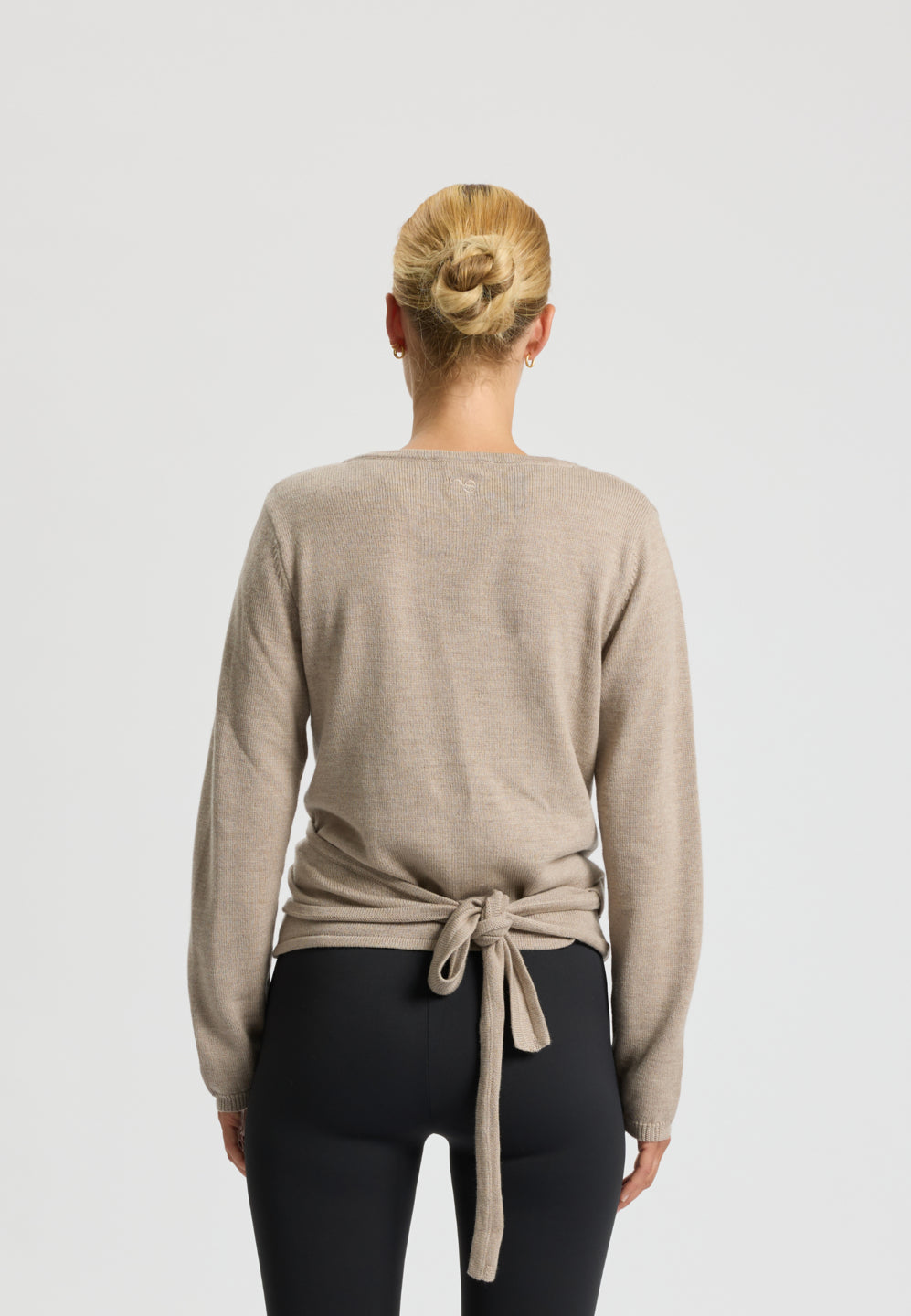 Rethinkit Wool Wrap Cardigan Keep Me Knitted Tops 3238 warm sand melange