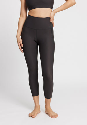 Rethinkit Højtaljede Tights Beas 7/8 Tights 0022 almost black