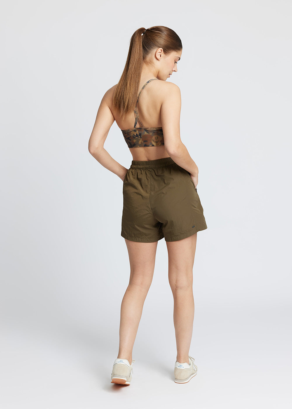Rethinkit Track Shorts Petri Shorts 4212 deep olive